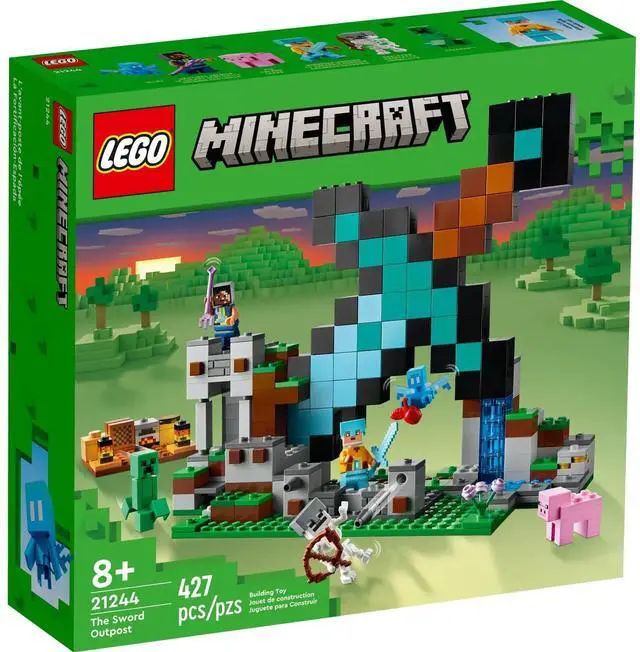 Alt view image 2 of 5 - international version minecraft Series 21244 The Sword Outpost Number of parts 427 Suitable for age 8+ toy building blocks