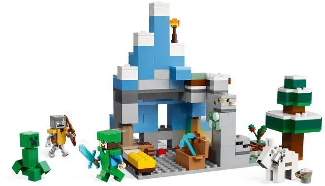 Alt view image 3 of 5 - international version minecraft Series 21243 The Frozen Peaks Number of parts 304 Suitable for age 8+ toy building blocks