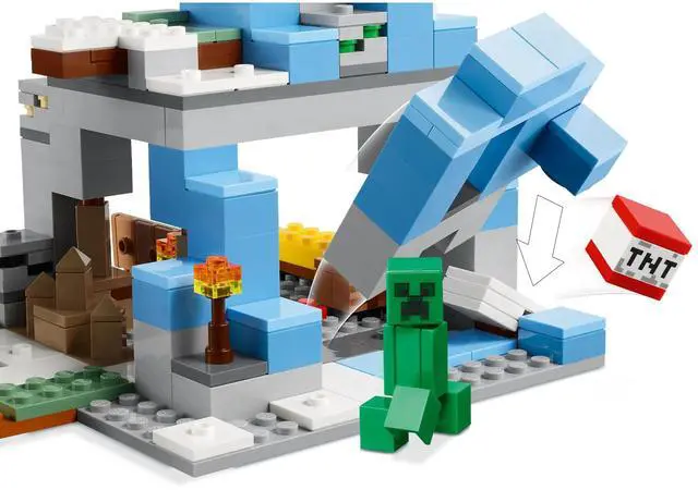 Alt view image 4 of 5 - international version minecraft Series 21243 The Frozen Peaks Number of parts 304 Suitable for age 8+ toy building blocks