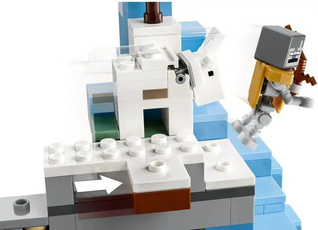 Alt view image 5 of 5 - international version minecraft Series 21243 The Frozen Peaks Number of parts 304 Suitable for age 8+ toy building blocks