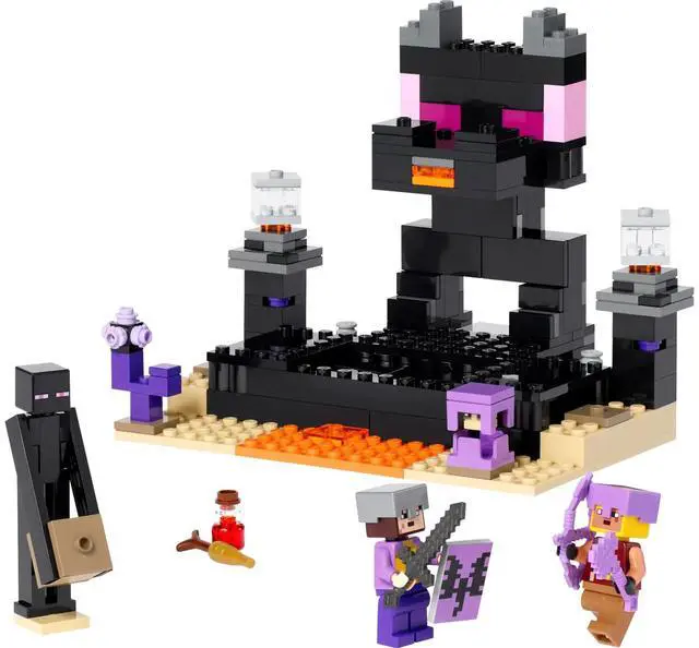 Main image of international version minecraft Series 21242 The End Arena Number of parts 252 Suitable for age 8+ toy building blocks