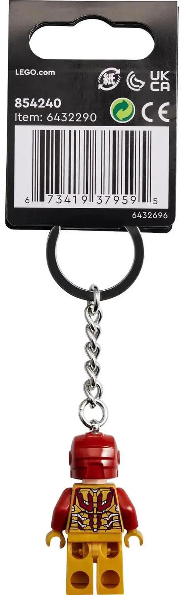 Alt view image 3 of 3 - international version marvel Series 854240 Iron Man Key Chain Number of parts 1 Suitable for age 6+ toy building blocks