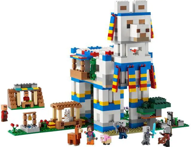 Main image of international version minecraft Series 21188 The Llama Village Number of parts 1252 Suitable for age 9+ toy building blocks