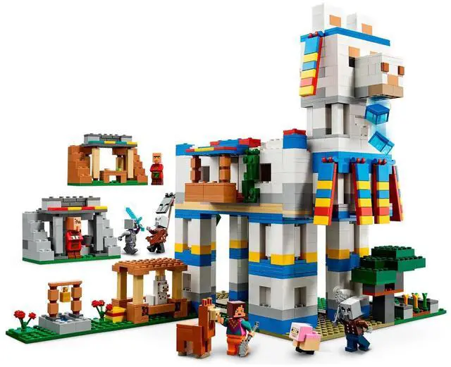 Alt view image 3 of 5 - international version minecraft Series 21188 The Llama Village Number of parts 1252 Suitable for age 9+ toy building blocks