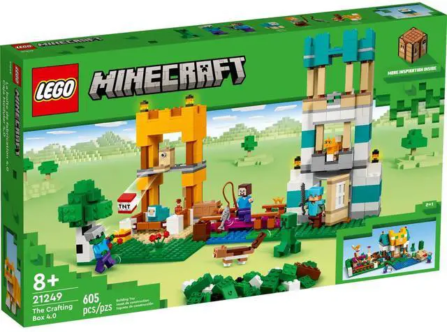 Alt view image 2 of 5 - international version minecraft Series 21249 The Crafting Box 4.0 Number of parts 605 Suitable for age 8+ toy building blocks