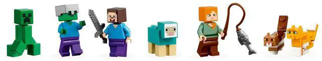 Alt view image 4 of 5 - international version minecraft Series 21249 The Crafting Box 4.0 Number of parts 605 Suitable for age 8+ toy building blocks