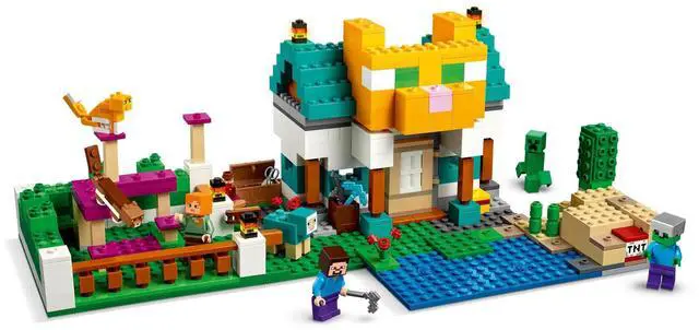 Alt view image 3 of 5 - international version minecraft Series 21249 The Crafting Box 4.0 Number of parts 605 Suitable for age 8+ toy building blocks