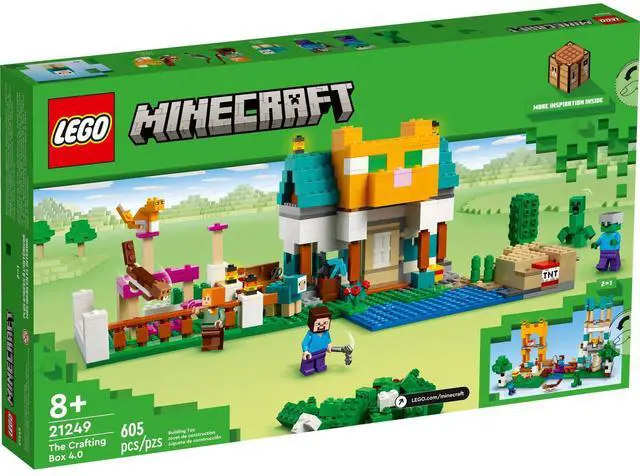 Alt view image 5 of 5 - international version minecraft Series 21249 The Crafting Box 4.0 Number of parts 605 Suitable for age 8+ toy building blocks