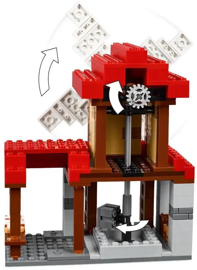 Alt view image 4 of 5 - international version minecraft Series 21262 The Windmill Farm Number of parts 462 Suitable for age 8+ toy building blocks