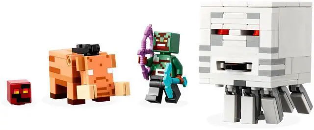 Alt view image 4 of 5 - international version minecraft Series 21255 The Nether Portal Ambush Number of parts 352 Suitable for age 8+ toy building blocks