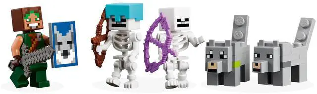 Alt view image 5 of 5 - international version minecraft Series 21261 The Wolf Stronghold Number of parts 312 Suitable for age 8+ toy building blocks
