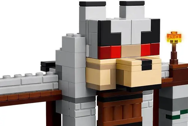 Alt view image 4 of 5 - international version minecraft Series 21261 The Wolf Stronghold Number of parts 312 Suitable for age 8+ toy building blocks