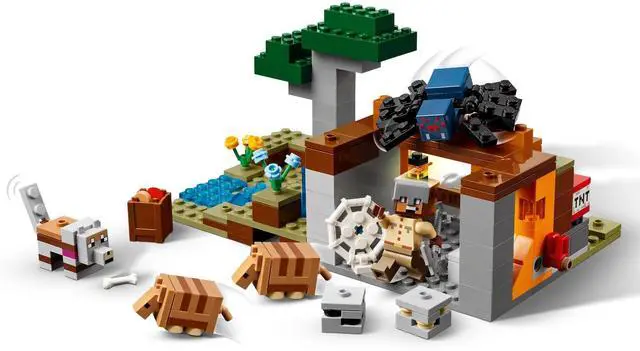 Alt view image 3 of 5 - international version minecraft Series 21269 The Armadillo Mine Expedition Number of parts 247 Suitable for age 8+ toy building blocks