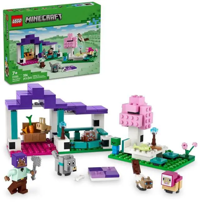 Alt view image 2 of 5 - international version minecraft Series 21253 The Animal Sanctuary Number of parts 206 Suitable for age 7+ toy building blocks