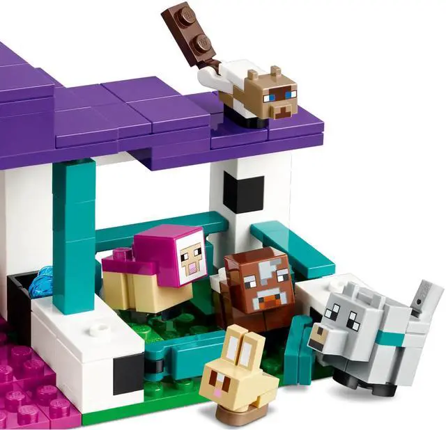 Alt view image 4 of 5 - international version minecraft Series 21253 The Animal Sanctuary Number of parts 206 Suitable for age 7+ toy building blocks