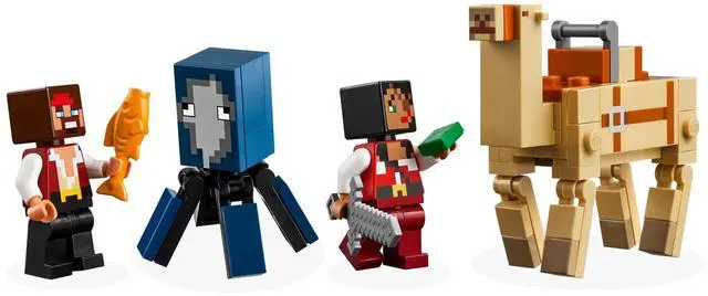 Alt view image 5 of 5 - international version minecraft Series 21259 The Pirate Ship Voyage Number of parts 166 Suitable for age 8+ toy building blocks