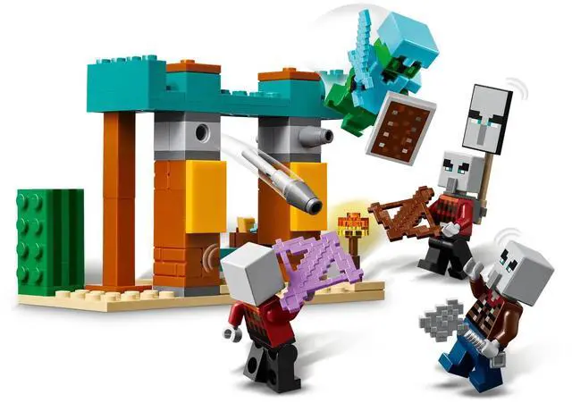 Alt view image 4 of 5 - international version minecraft Series 21267 The Illager Desert Patrol Number of parts 105 Suitable for age 7+ toy building blocks