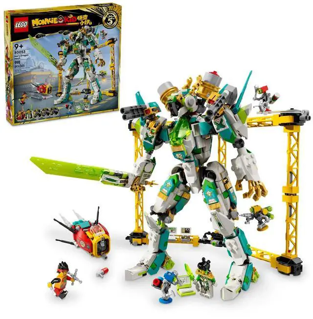 Alt view image 2 of 5 - international version monkie kid Series 80053 Mei's Dragon Mech Number of parts 990 Suitable for age 9+ toy building blocks