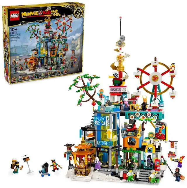Alt view image 2 of 5 - international version monkie kid Series 80054 Megapolis City 5th Anniversary Number of parts 2330 Suitable for age 10+ toy building blocks