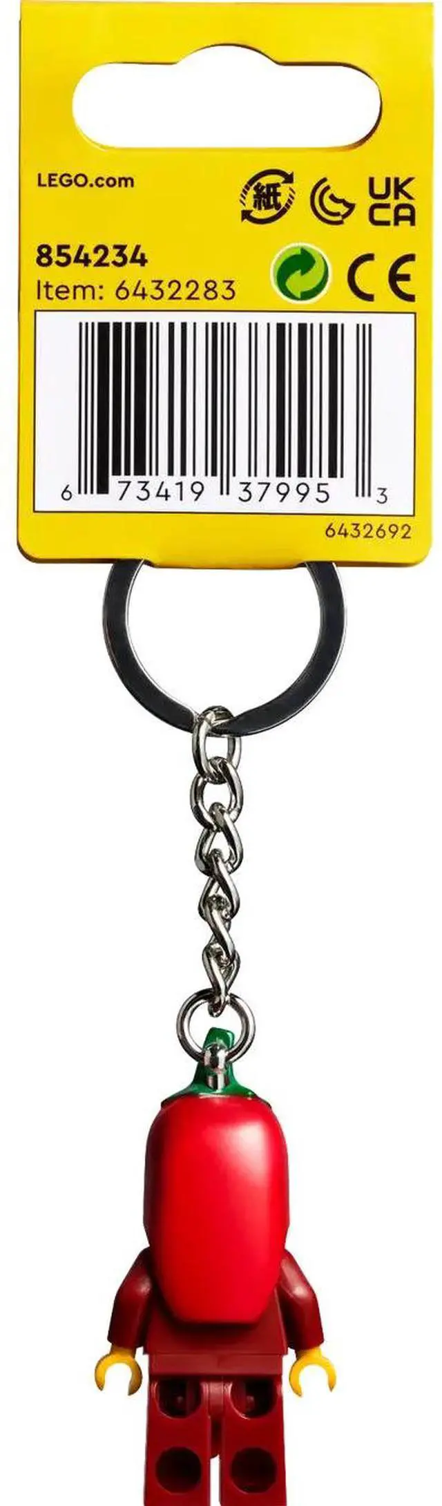 Alt view image 3 of 3 - international version minecraft Series 854234 Chili Girl Key Chain Number of parts 1 Suitable for age 6+ toy building blocks