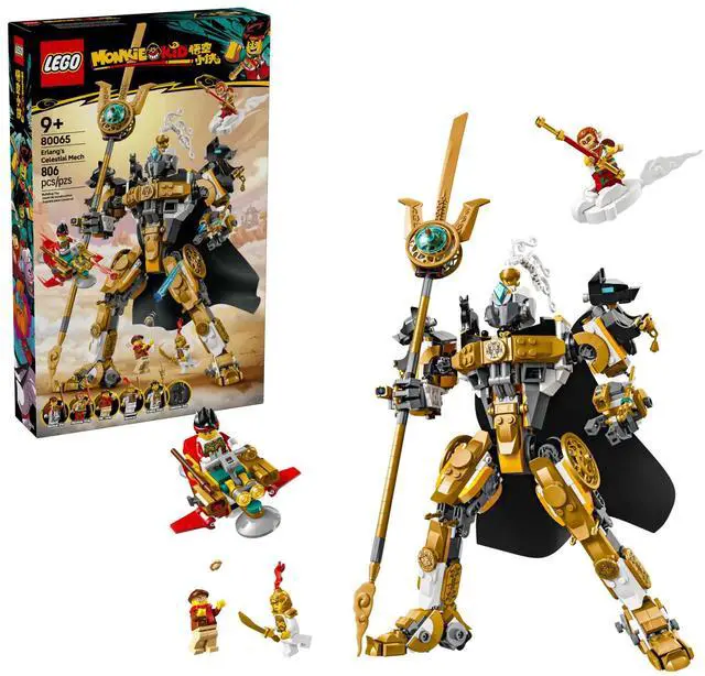 Alt view image 2 of 5 - international version monkie kid Series 80065 Erlang's Celestial Mech Number of parts 806 Suitable for age 9+ toy building blocks