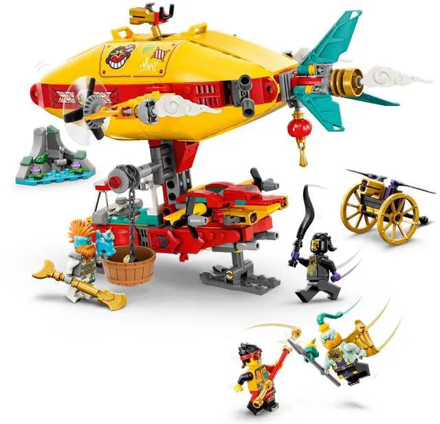 Alt view image 3 of 5 - international version monkie kid Series 80046 Monkie Kid's Cloud Airship Number of parts 540 Suitable for age 7+ toy building blocks