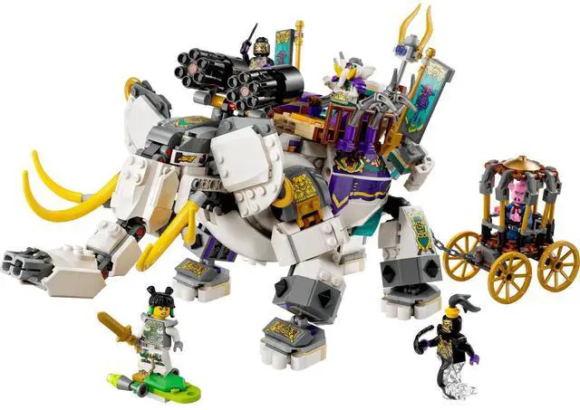 Main image of international version monkie kid Series 80043 Yellow Tusk Elephant Number of parts 844 Suitable for age 8+ toy building blocks