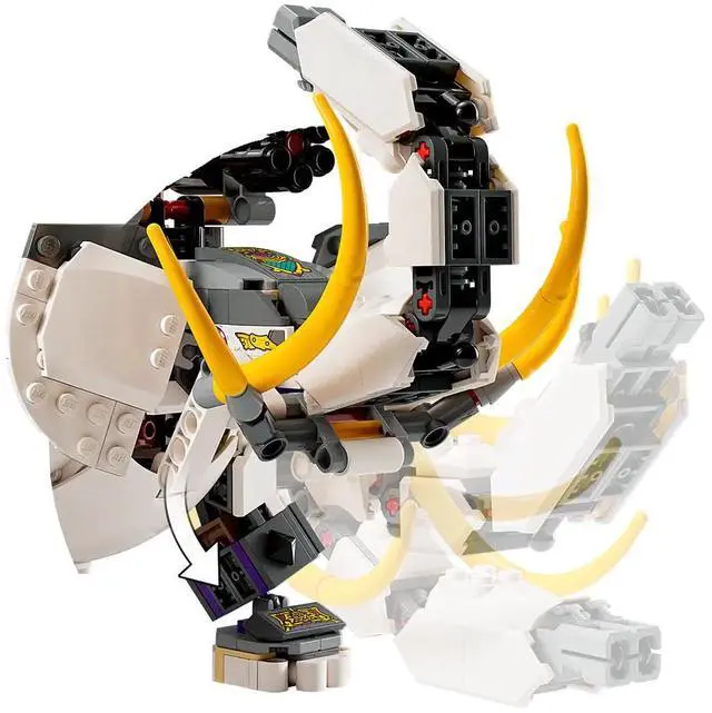 Alt view image 4 of 5 - international version monkie kid Series 80043 Yellow Tusk Elephant Number of parts 844 Suitable for age 8+ toy building blocks
