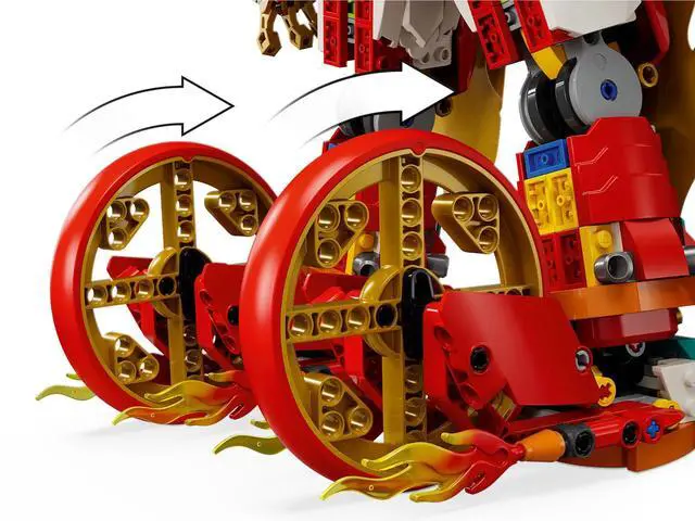 Alt view image 5 of 5 - international version monkie kid Series 80057 Nezha's Ring of Fire Mech Number of parts 1163 Suitable for age 9+ toy building blocks