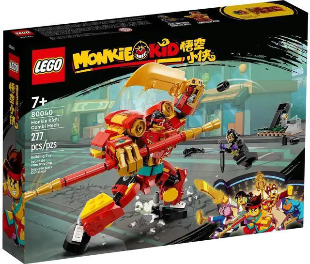 Alt view image 2 of 5 - international version monkie kid Series 80040 Monkie Kid's Combi Mech Number of parts 277 Suitable for age 7+ toy building blocks