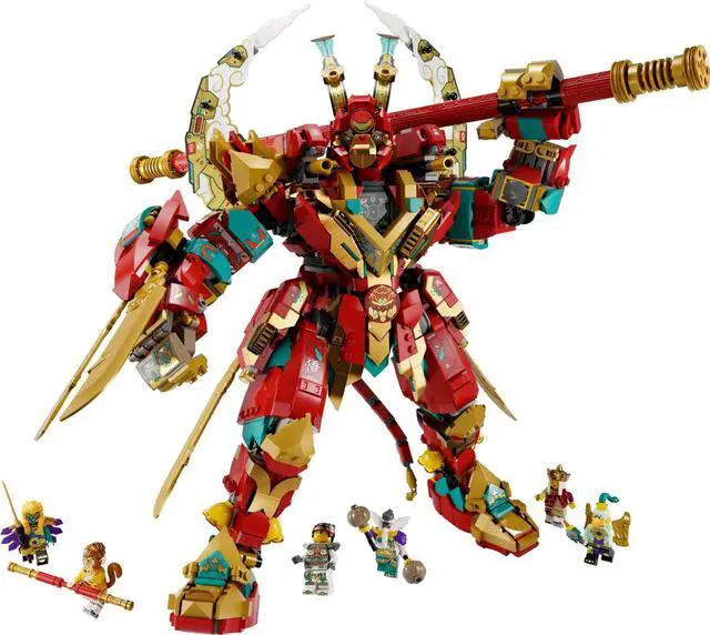 Main image of international version monkie kid Series 80045 Monkey King Ultra Mech Number of parts 1705 Suitable for age 10+ toy building blocks