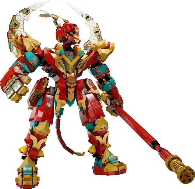 Alt view image 3 of 5 - international version monkie kid Series 80045 Monkey King Ultra Mech Number of parts 1705 Suitable for age 10+ toy building blocks