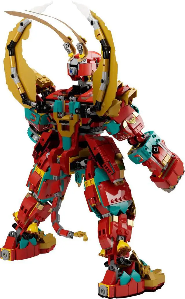 Alt view image 4 of 5 - international version monkie kid Series 80045 Monkey King Ultra Mech Number of parts 1705 Suitable for age 10+ toy building blocks