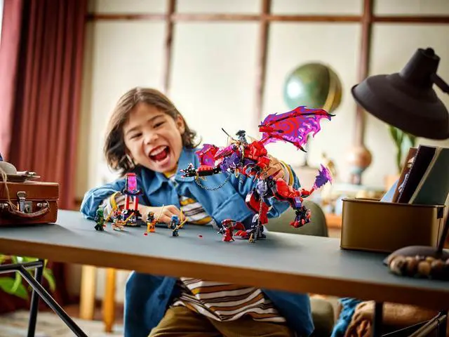 Alt view image 3 of 5 - international version ninjago Series 71832 Thunderfang Dragon of Chaos Number of parts 668 Suitable for age 8+ toy building blocks
