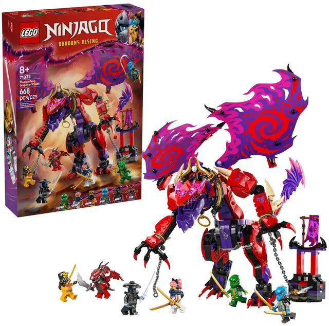 Alt view image 2 of 5 - international version ninjago Series 71832 Thunderfang Dragon of Chaos Number of parts 668 Suitable for age 8+ toy building blocks