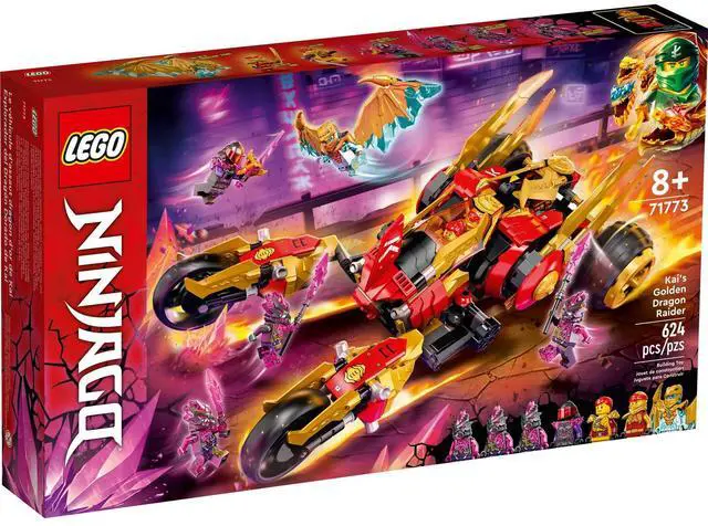 Alt view image 2 of 5 - international version ninjago Series 71773 Kais Golden Dragon Raider Number of parts 624 Suitable for age 8+ toy building blocks