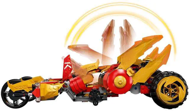 Alt view image 5 of 5 - international version ninjago Series 71773 Kais Golden Dragon Raider Number of parts 624 Suitable for age 8+ toy building blocks