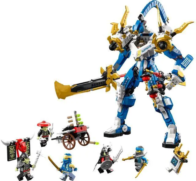 Main image of international version ninjago Series 71785 Jays Titan Mech Number of parts 794 Suitable for age 9+ toy building blocks