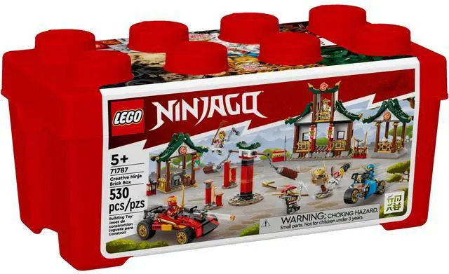 Alt view image 2 of 5 - international version ninjago Series 71787 Creative Ninja Brick Box Number of parts 530 Suitable for age 5+ toy building blocks