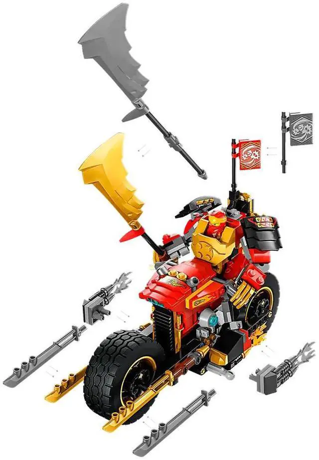 Alt view image 4 of 5 - international version ninjago Series 71783 Kais Mech Rider EVO Number of parts 312 Suitable for age 7+ toy building blocks