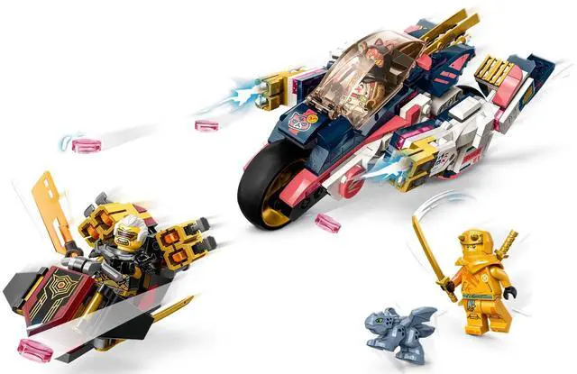 Alt view image 3 of 5 - international version ninjago Series 71792 Sora's Transforming Mech Bike Racer Number of parts 384 Suitable for age 8+ toy building blocks