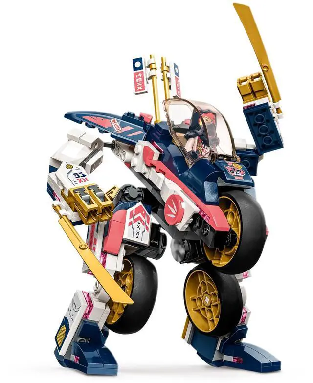 Alt view image 4 of 5 - international version ninjago Series 71792 Sora's Transforming Mech Bike Racer Number of parts 384 Suitable for age 8+ toy building blocks