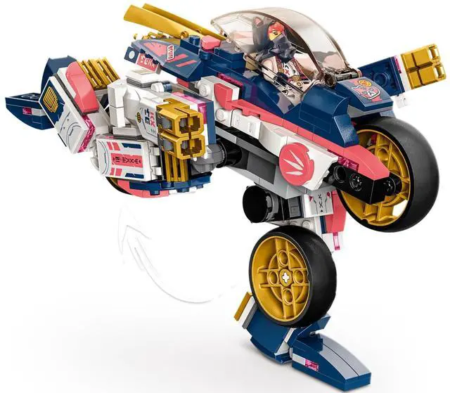 Alt view image 5 of 5 - international version ninjago Series 71792 Sora's Transforming Mech Bike Racer Number of parts 384 Suitable for age 8+ toy building blocks