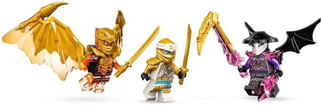 Alt view image 3 of 5 - international version ninjago Series 71770 Zane's Golden Dragon Jet Number of parts 258 Suitable for age 7+ toy building blocks