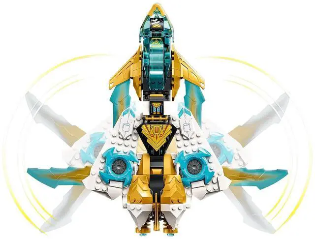 Alt view image 4 of 5 - international version ninjago Series 71770 Zane's Golden Dragon Jet Number of parts 258 Suitable for age 7+ toy building blocks