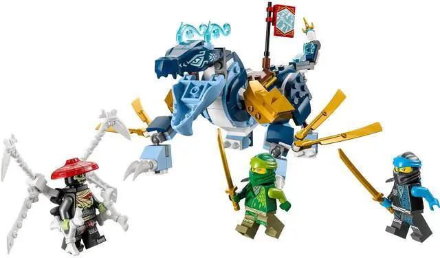 Main image of international version ninjago Series 71800 Nyas Water Dragon EVO Number of parts 173 Suitable for age 6+ toy building blocks