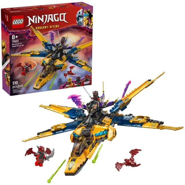 Alt view image 2 of 5 - international version ninjago Series 71833 Ras and Arin's Super Storm Jet Number of parts 510 Suitable for age 8+ toy building blocks