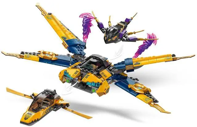 Alt view image 4 of 5 - international version ninjago Series 71833 Ras and Arin's Super Storm Jet Number of parts 510 Suitable for age 8+ toy building blocks