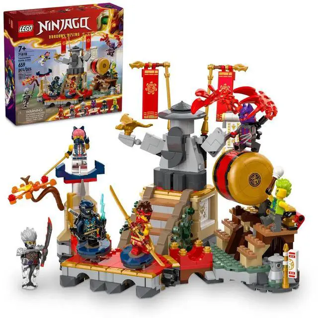 Alt view image 2 of 5 - international version ninjago Series 71818 Tournament Battle Arena Number of parts 659 Suitable for age 7+ toy building blocks