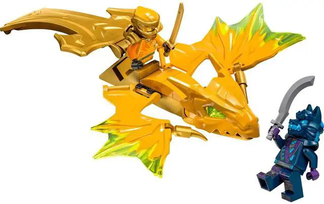 Main image of international version ninjago Series 71803 Arin's Rising Dragon Strike Number of parts 27 Suitable for age 6+ toy building blocks